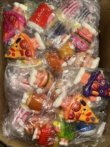 Lot 96pcs Keychains key ring Key Chain Hamburger Hotdog Ice Cream Pizza Coke - Picture 1 of 4