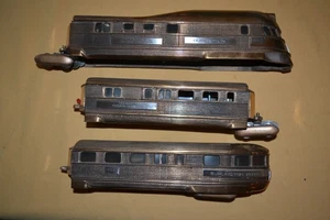Scarce Circa 1989 BRONZE Consoli Family Train Co. 3 Piece Burlington Zephyr - Picture 1 of 20