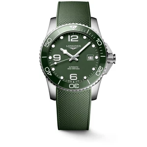 Longines Hydroconquest Automatic Green Dial Stainless Steel Mens Watch L37814069 - Picture 1 of 13