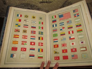 1907 THE HARMSWORTH UNIVERSAL ATLAS & GAZETTEER 500 COL MAPS & DIAGRAMS 213 PLTS - Picture 1 of 23