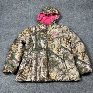 Realtree Jacket Womens XL Camouflage Hooded Full Zip Insulated Hunting Coat - Picture 1 of 14