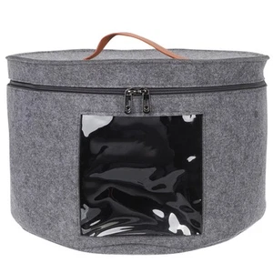 Caja de almacenamiento para sombrero hombre Miss Carrier estuche para organizador redondo de viaje - Imagen 1 de 12