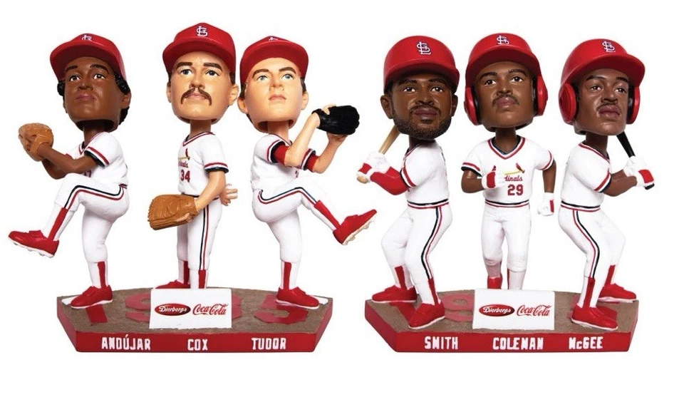 St. Louis Cardinals 1985 NLCS Champions Triple Bobblehead Set 9/5/25 SGA Foto 1 de 1