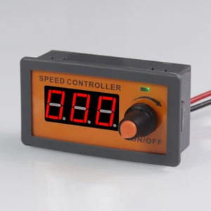 PWM 5V 12V 24V 5A DC Brushless Motor Fan Speed Controller Switch Digital Display - Picture 1 of 10