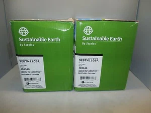 2 Pack Staples Brand TN110 BLACK Toner Cartridge Brother hl 4040cn hl 4070cdw - Picture 1 of 1