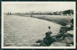 Forlì Cesenatico Spiaggia Blocchi Palizzata Foto cartolina RB6724 - Imagen 1 de 2