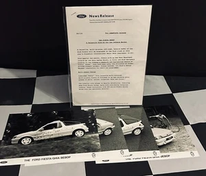 Ford Fiesta Ghia Bebop Frankfurt 1989 comunicado de prensa con fotos (Folleto) - Imagen 1 de 3