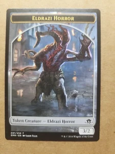 MTG Magic Token Eldrazi Horror (1/10) Eldritch Moon EMN LP 2016 BULK DISCOUNT! - Picture 1 of 1