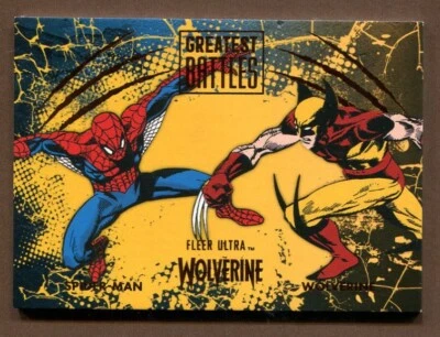 Wolverine Vs Spider-man 2023 Fleer Ultra Marvel Greatest Battles Orange /25 - Image 1 of 2
