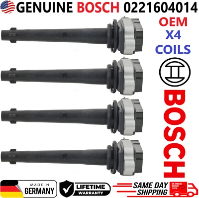 GENUINE BOSCH Ignition Coils For 2007-2012 Nissan Sentra 0221604014, 22448-ED800 - Image 1 of 4