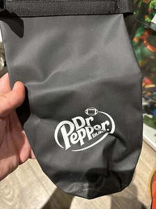 Dr Pepper Dry Bag Roll up with Clips Black Bag Small - Picture 1 of 5