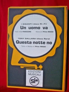 I GIANTS One Man Goes + TONY DALARA Tonight No Music by PLINY MAGGI 1968 - Picture 1 of 1