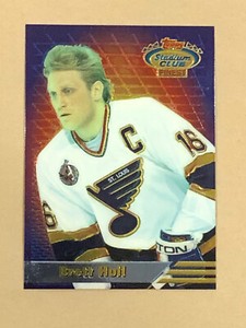 1994 Topps Finest Stadium Club Hockey Brett Hull #3 NM-MT Sharp! HOF Blues 