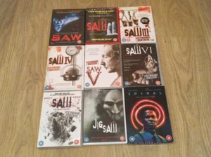 SAW 1 - 7, Jigsaw Plus Spiral Book Of Saw Complete DVD Collection Region 2 - Picture 1 of 2