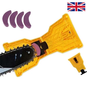 Chainsaw Teeth Sharpener Sharpens Self Bar Mount Chain Grinder Sharpening System - Picture 1 of 16