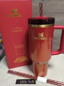 Vaso Stanley The Holiday Quencher H2.0 FlowState 40 OZ rojo escarlata envío hoy - Imagen 1 de 8