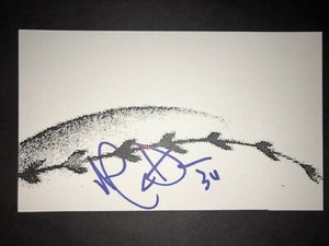 MLB COACH: Alan Dunn, SIGNED 3x5 Card