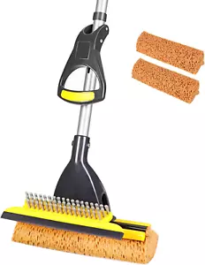 Sponge Mop Home Commercial Use Tile Floor Bathroom Garage Cleaning with Total 2 - Picture 1 of 12