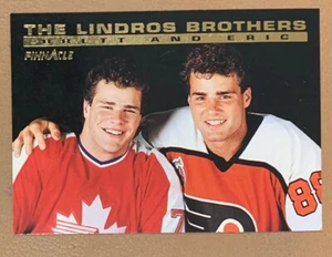 Pinnacle The Lindros Brothers 1993-94 #NNO Brett & Eric - Imagen 1 de 2
