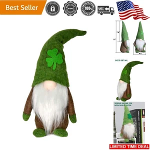 St. Patrick's Day Gnome Decorations Handmade Irish Shamrock Elf Home Gift - Picture 1 of 9