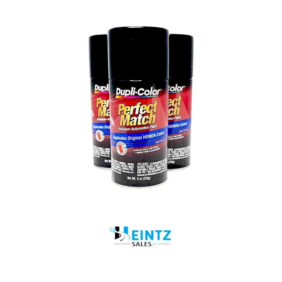 Duplicolor BHA0982 Perfect Match Honda Nighthawk Black Pearl B92P - 8oz (3 PACK) - Imagem 1 de 1