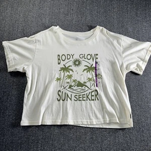 Body Glove Damen Bauch T-Shirt Sunseeker Creme Boxy Style Neu Größe XL Strand Sonne - Bild 1 von 9
