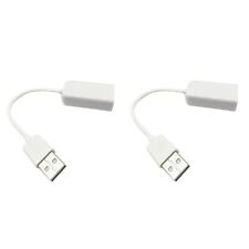 2 PCS USB External Stereo Sound Splitter Converter 2.0 Card