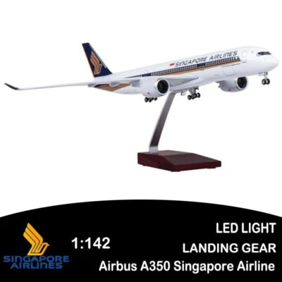 Coleção de aeronaves de resina Airbus A350 modelo avião Singapore Airlines em escala 1/142 - Imagem 1 de 4