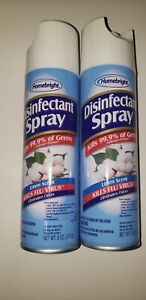 2 - Homebright Disinfectant Spray Linen Scent - Twin pack - Kills 99.9% of Germs