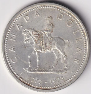 MONEDA CANADA DOLLAR 1973 ELISABETH II- ROYAL CANADIAN MINT - PLATA - Picture 1 of 2