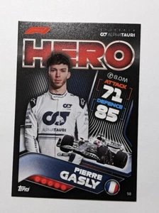 2022 Topps Turbo Attax F1 Formula 1 Hero Pierre Gasly #58 - Picture 1 of 2