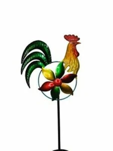 Cockerel Metal Windmill 135cm tall - Picture 1 of 1