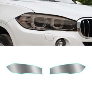 Car Headlight TPU Film Protector Sheet Sticker Pre-Cut Shape For BMW X5 F15 - Picture 1 of 10
