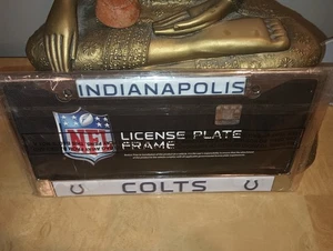 Indianapolis Colts NFL Chrome License Plate Frame NIP - Picture 1 of 3