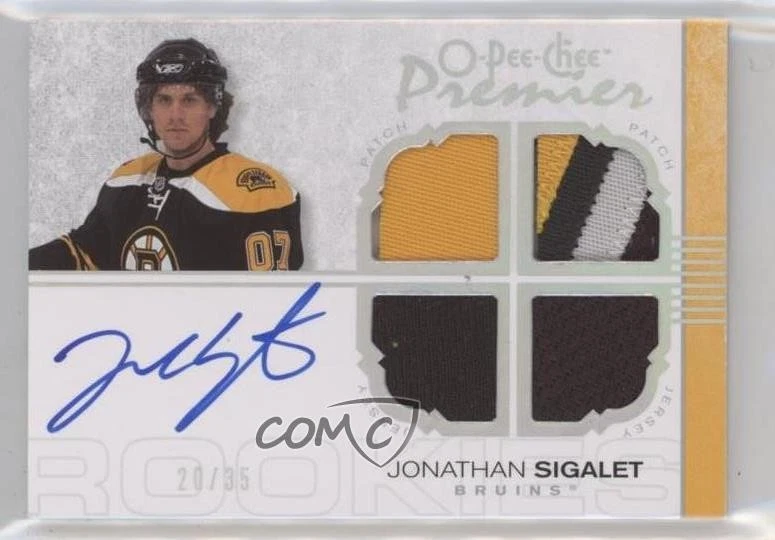 2007 O-Pee-Chee Premier Silver Spectrum /35 Jonathan Sigalet #127 Rookie Auto RC - Image 1 of 2