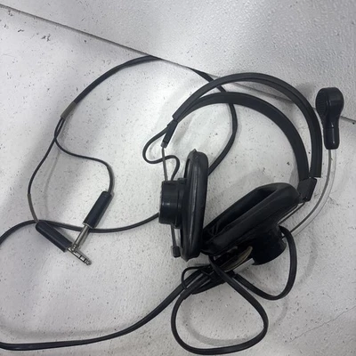 Black Telex MRB 600 Aviation headset  pilot headset Untested #K3 - Image 1 of 2