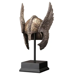 Veronese Design 9 1/4 Inch Winged Valkyrie Helmet Cold Cast Resin Bronze - Picture 1 of 12
