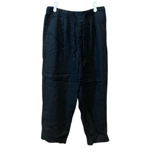 Pantalones Cortos Zara Lino 100% Cordón Informales Cómodos Negros Talla L - Imagen 1 de 5