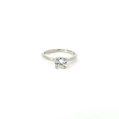 GIA .92 Ctw F VVS2 Round Cut Diamond Solitaire Engagement Ring 14K Size 6.5 - Image 1 of 4