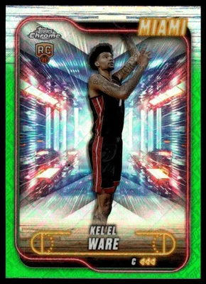 2025 Topps Chrome Basketball #103 Kel'el Ware Green - Image 1 of 2