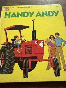 HANDY ANDY ~ vintage 1st ed. children's Whitman Tell-A-Tale Book tractor farm VG - Picture 1 of 2