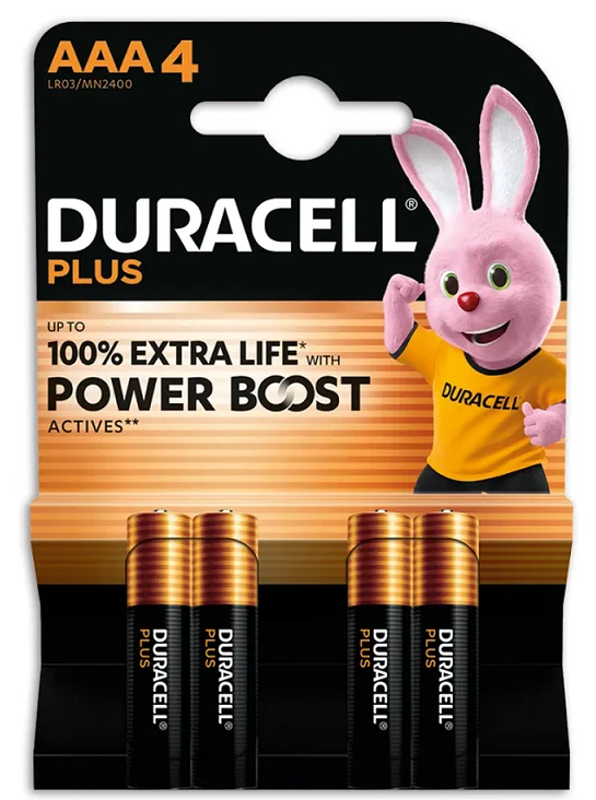 24 batterie ministilo AAA DURACELL Power Boost 100% Extra Life