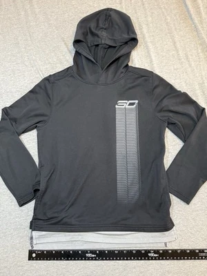 Under Armour Youth size Med Black Steph Curry Long Sleeve Boy hooded - Image 1 of 4