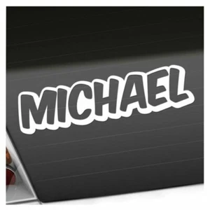 Michael Prénom Garçons Autocollant Sticker 25 Couleurs Néon Mat - Imagen 1 de 33