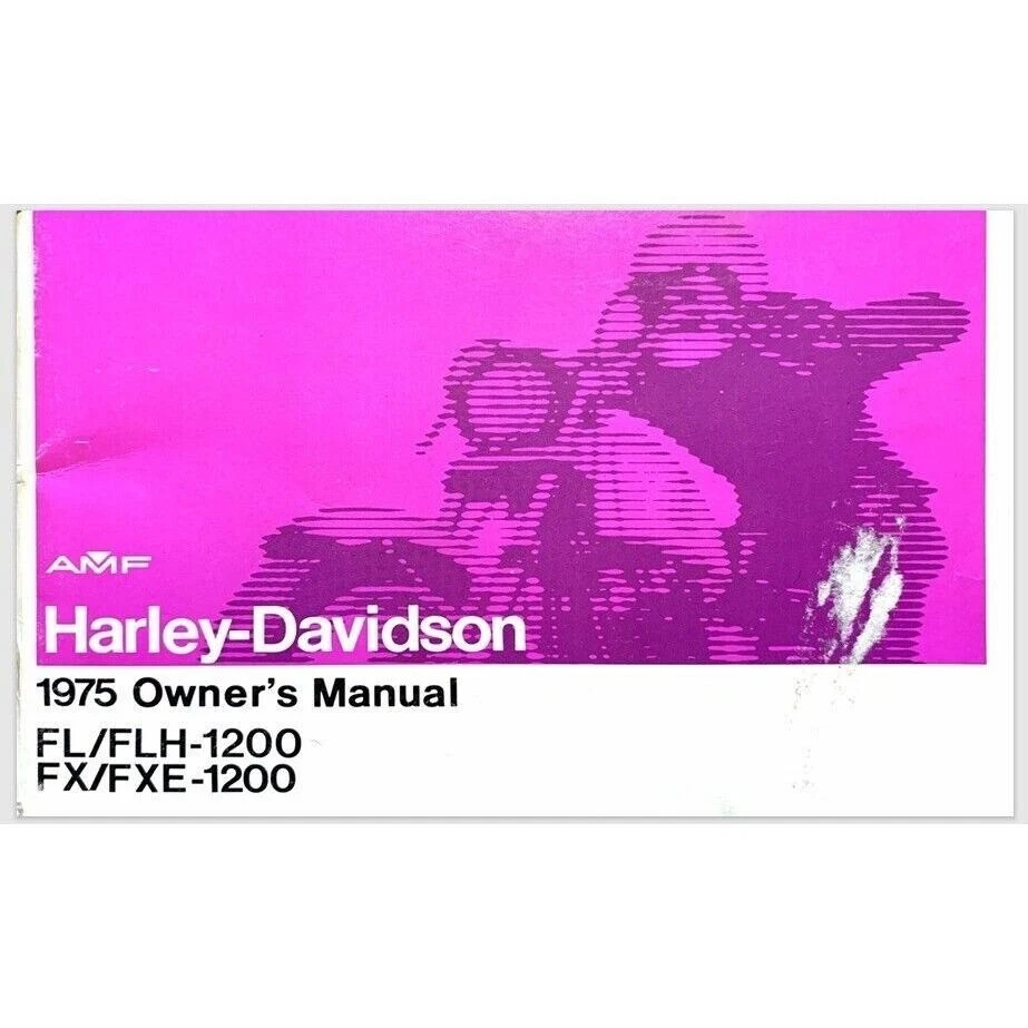 Harley-Davidson 1975 FL FLH1200 FX FXE1200 manual del propietario 74 páginas Foto 1 de 1