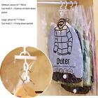 Closet Hanging Organizer Vacuum Bags For Clothes Space Clear Storage GX Z9E0