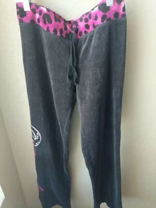 Girls Justice Black Sequin Velour Pants Size 12 - Picture 1 of 5