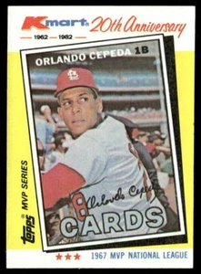 1982 Topps Kmart 20° Anniversario #12 Orlando Cepeda HOF - Foto 1 di 2