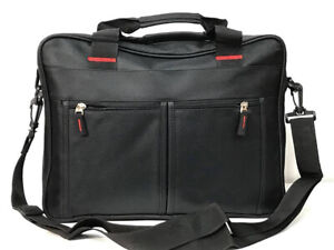 Black Laptop Bag Shoulder Bag Messenger Briefcase Work Travel Office Document