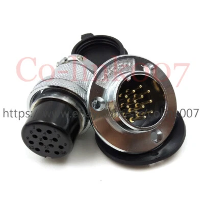 12Pin Power Cable Connector,GX25 Industrial Bulkhead Plug Socket, LED POWER PLUG - Image 1 of 4